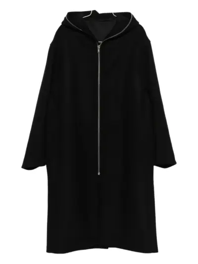 Rick Owens hooded raincoat - Black