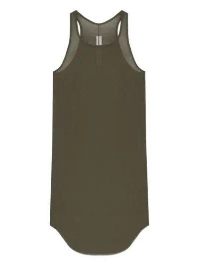 Rick Owens ribbed racerback tank top - Green