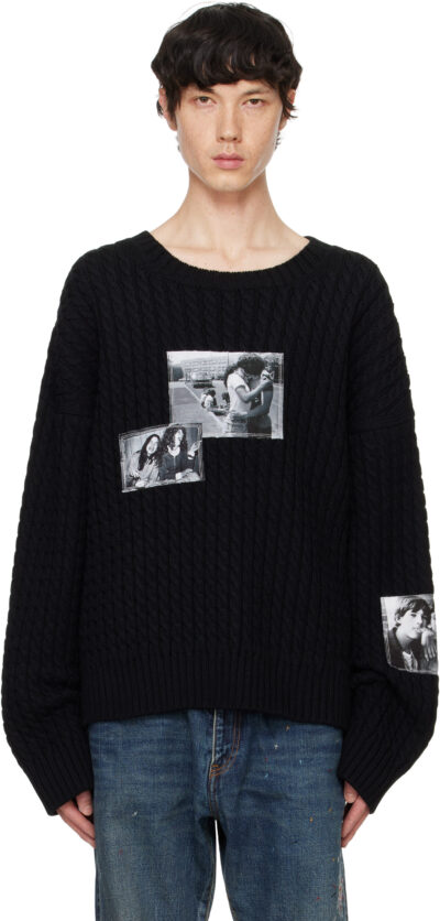 TAKAHIROMIYASHITA TheSoloist. Black Crew Neck Sweater