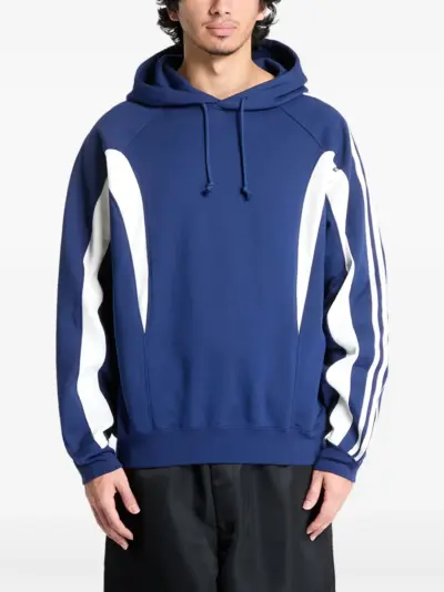 Y-3 3-stripe hoodie - Blue