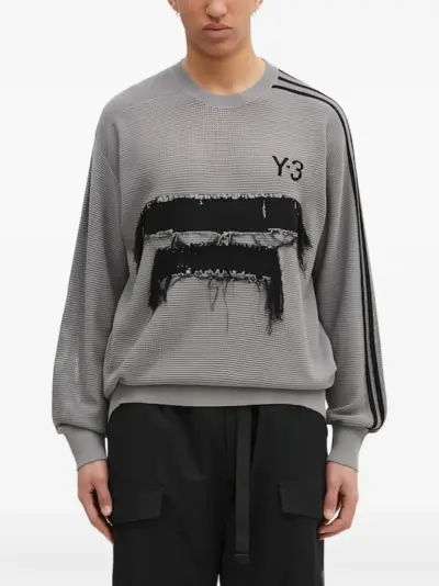 Y-3 crew-neck sweater - GRAY