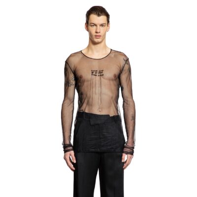 Ann Demeulemeester ''Angel Divine'' Long Sleeve T-Shirt in Tulle