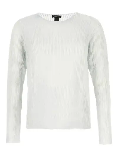 Avant Toi ribbed crew-neck sweater - White