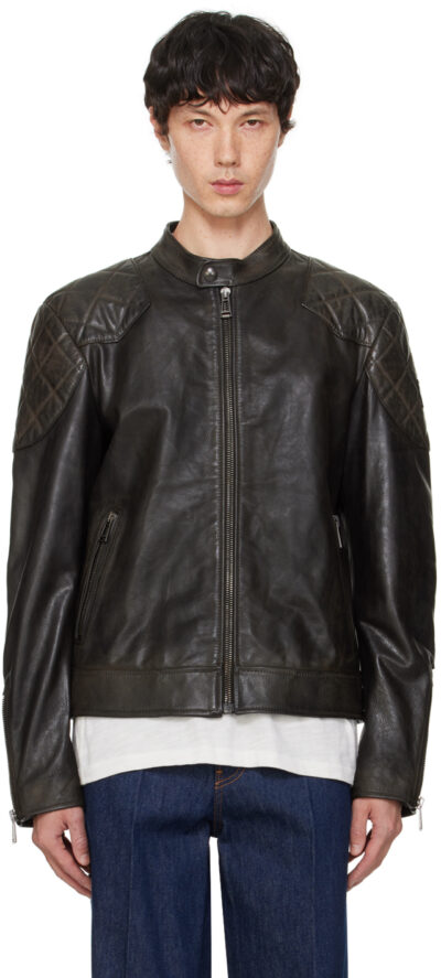 Belstaff Black Outlaw Leather Jacket