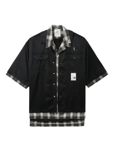 Maison MIHARA YASUHIRO double-layered shirt - Black