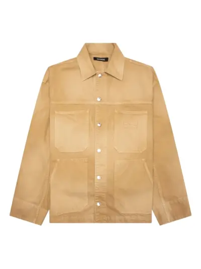 Nahmias logo-appliqué jacket - Yellow