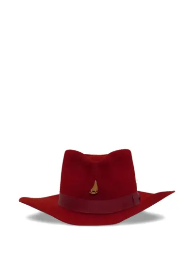Nick Fouquet Doldrums grosgrain-band hat - Red