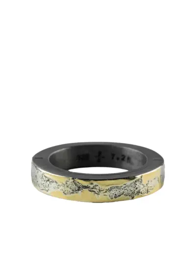 Parts of Four 18K yellow gold Sistema ring - Silver