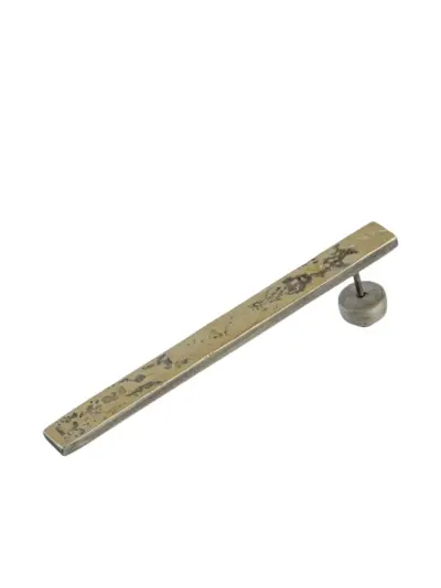 Parts of Four 18kt yellow gold Plate earring - Grey