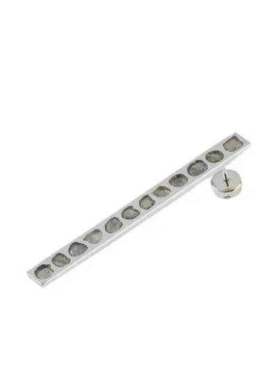 Parts of Four Plate diamond earring - Grey