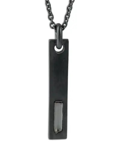 Parts of Four Plate necklace - Black