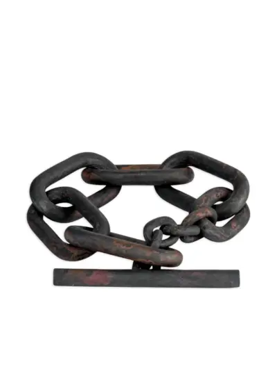 Parts of Four chain-link bracelet - Black