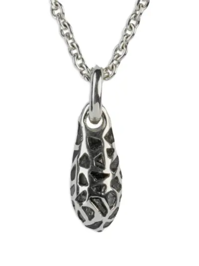 Parts of Four diamond teardrop necklace - Silver