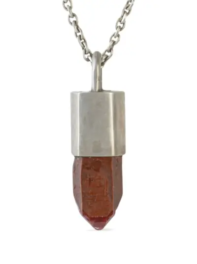 Parts of Four iron-quartz necklace - Silver