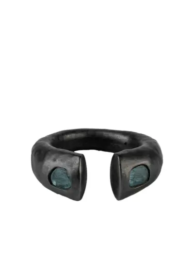 Parts of Four sterling-silver Little Druid diamond ring - Black