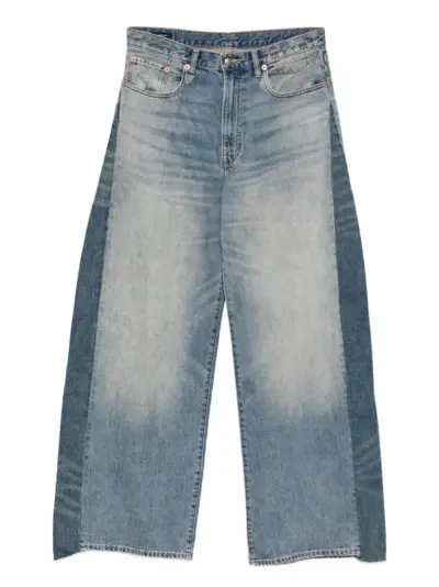 R13 colour-block panelled jeans - Blue