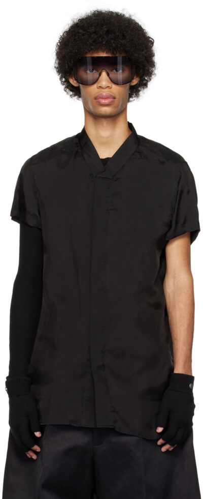 Rick Owens Black Golf Shirt