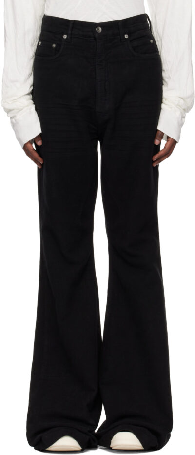 Rick Owens DRKSHDW Black Porterville Bolan Bootcut Trousers