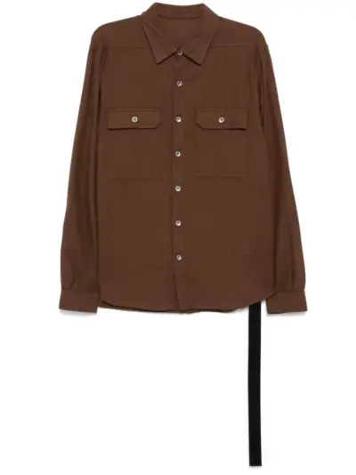 Rick Owens DRKSHDW cotton shirt - Brown