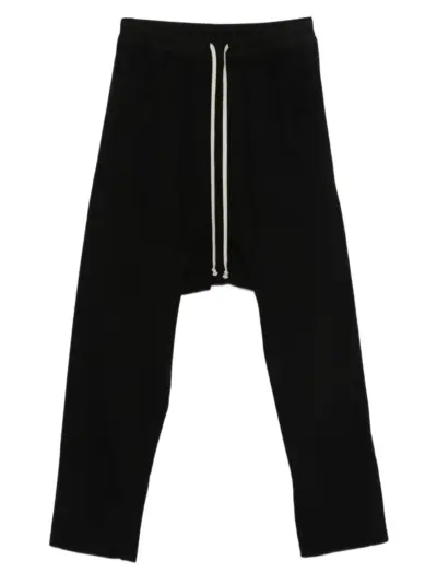 Rick Owens DRKSHDW drawstring drop-crotch trousers - Black