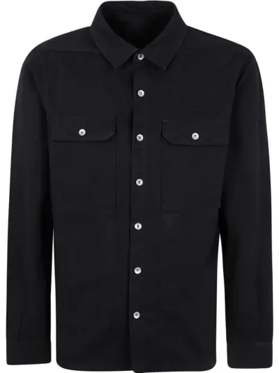 Rick Owens DRKSHDW organic cotton button-up shirt - Black