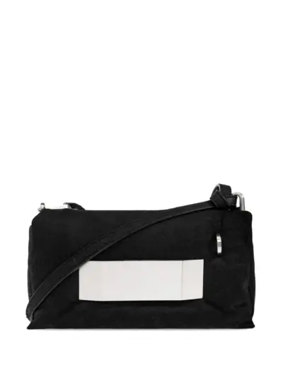 Rick Owens Griffin panelled leather shoulder bag - Black