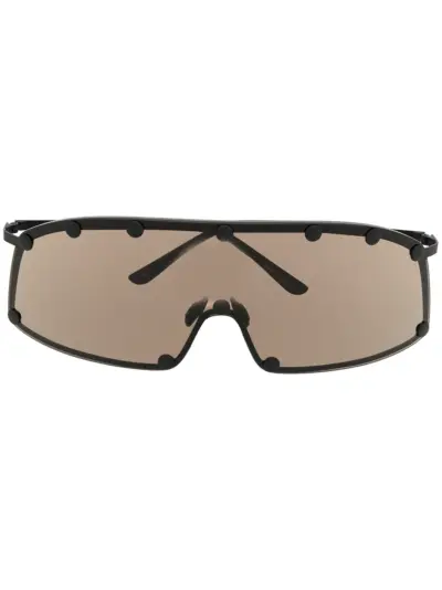 Rick Owens Performa Shielding oversize sunglasses - Black
