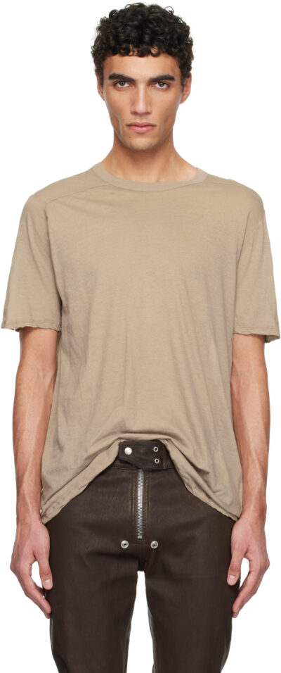 Rick Owens Taupe Hollywood Level T-shirt