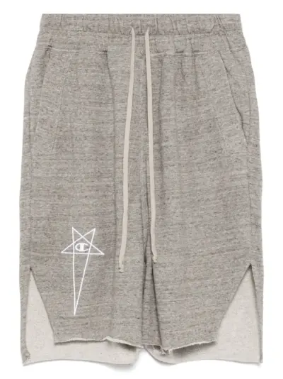Rick Owens X Champion Beveled Pods shorts - Grey