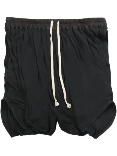Rick Owens cotton shorts - Black