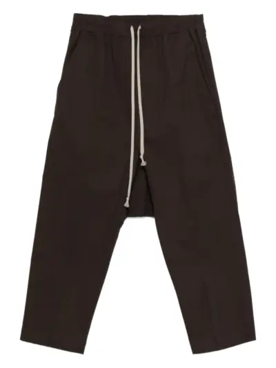 Rick Owens cropped track pants - Brown