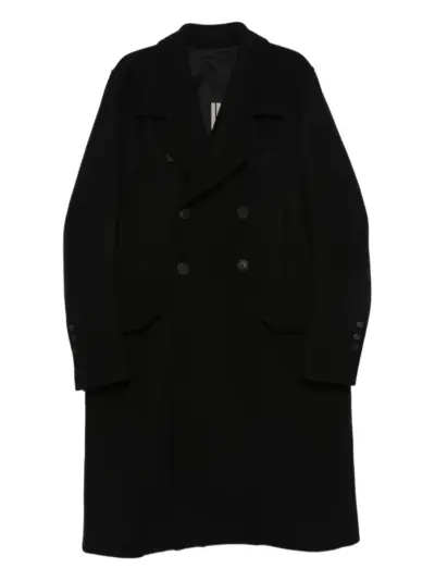 Rick Owens double-breasted coat - Black