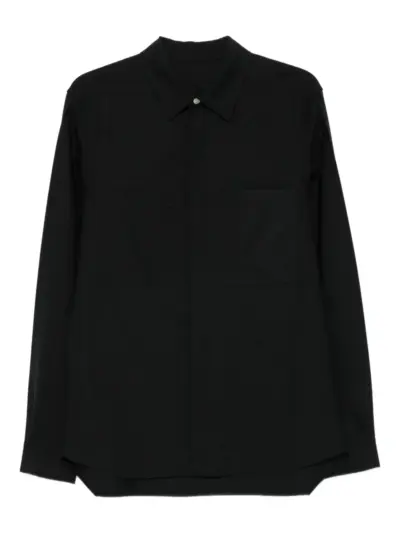 Rick Owens double-pocket long-sleeve shirt - Black
