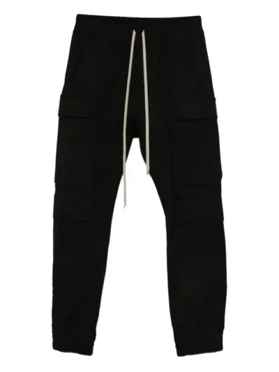 Rick Owens drawstring cargo trousers - Black