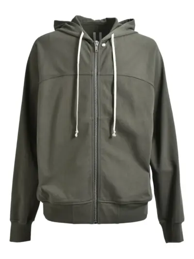 Rick Owens hooded zip-up hoodie - Green