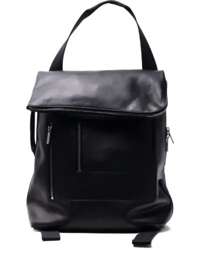 Rick Owens leather backpack - Black