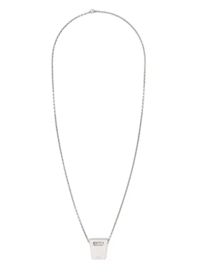 Rick Owens logo-engraved necklace - Silver