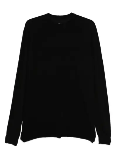 Rick Owens long-sleeve cashmere sweater - Black