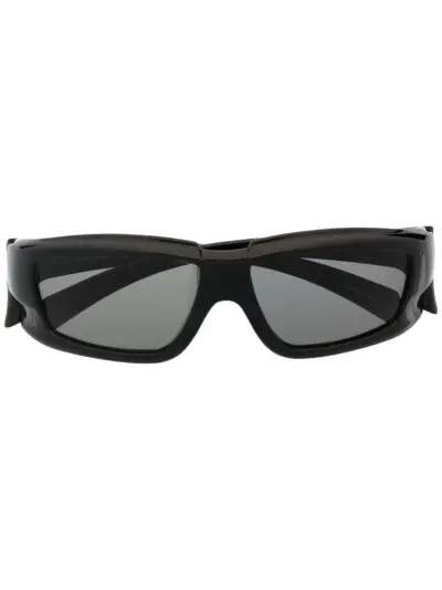 Rick Owens rectangular-framed sunglasses - Black