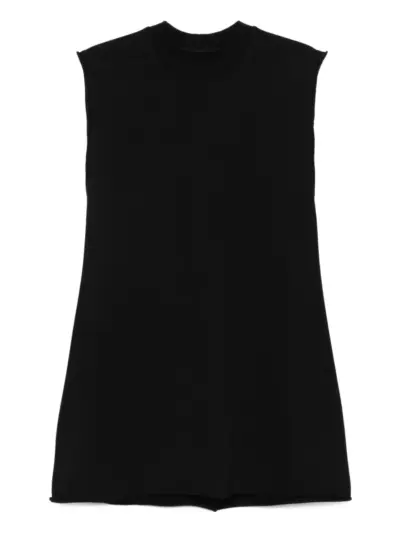 Rick Owens round-neck sleeveless vest - Black