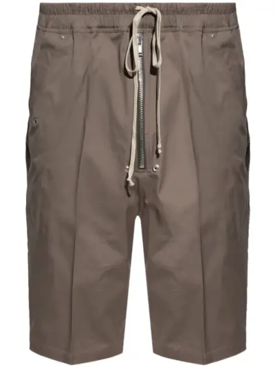 Rick Owens stretch-cotton bermuda shorts - Brown