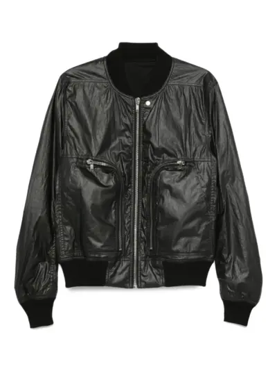 Rick Owens zip-fastening bomber jacket - Black