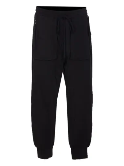 Thom Krom elasticated-waist pocket trousers - Black