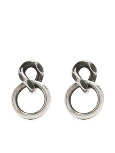 WERKSTATT:MÜNCHEN M4545 silver hoop earrings