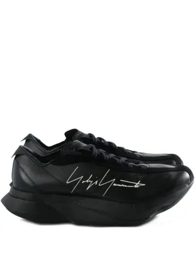 Y-3 Adios Pro 3.0 LX signature-detail leather trainers - Black