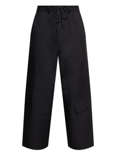 Y-3 drawstring pocket trousers - Black