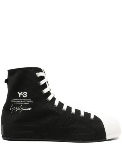 Y-3 high-top sneakers - Black