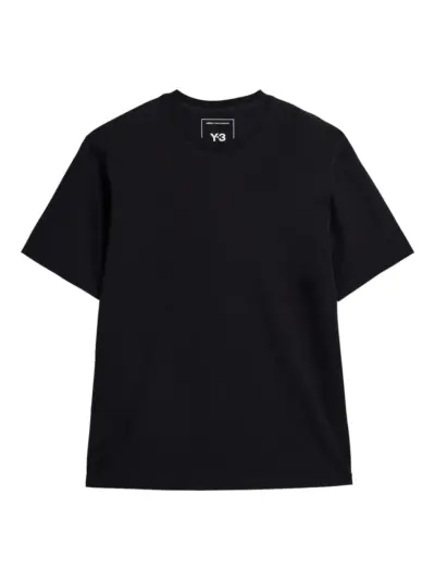 Y-3 logo-print T-shirt - Black