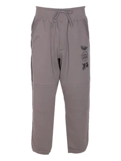 Y-3 x Adidas cuffed track pants - Grey