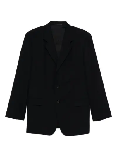 Yohji Yamamoto Pre-Owned 1990s buttoned wool jacket - Blue